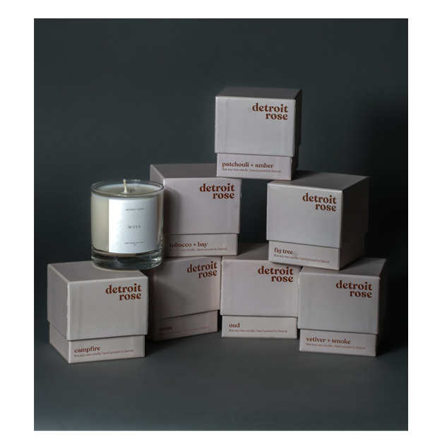 Detroit Rose Tobacco & Bay Leaf Candle